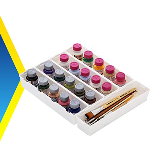 KIT COM 5 ORGANIZADOR MODULAR DE PLÁSTICO 26X6,5X4,5CM