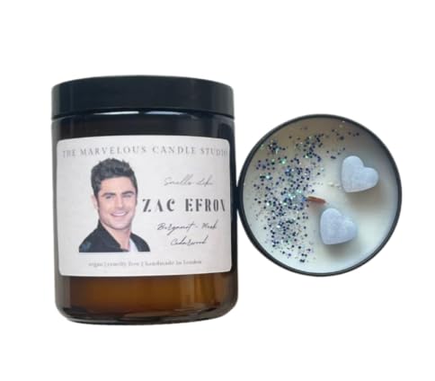 Smells Like Zac Efron Vegan Candles | Pop Culture Gifts | Celebrity Candles | Birthday Gift Ideas | Funny Novelty Gift (8oz Candle)