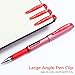 M&G Gel Pens, 1.0mm Red Ink Gel Pens Bold Point, Quick Dry Gel Ink Pens Bulk Smooth Writing with Soft Anti-Slip Grip & Plug-In Cover for Journaling Office Supplies School Women Men (12 Pack)