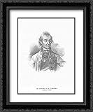 Portrait Of Alexander Suvorov 20x24 Black Ornate Frame and Double Matted Museum Art Print by Taras Shevchenko