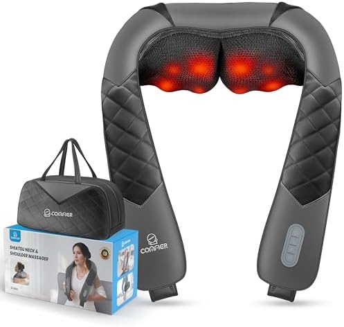 Shiatsu Neck And Back Massager With Heat, FSA HSA Eligible, Neck And Shoulder Massagers, Deep Tissue Kneading Massage Pillow For Lower Back - View #2