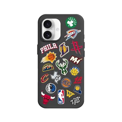 RHINOSHIELD ���C�m�V�[���h iPhone 17�Ή� �ϏՌ��X�}�z�P�[�X | SolidX - �������ꂽ�Ռ��z���ی� �R�K�i�𒴂��闎���ی� �~�j�}�� �X�����f�U�C�� - NBA/Mix Logos