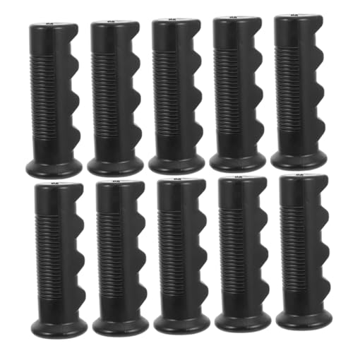 BESTonZON 6個 防滑手柄カバー 滑り止め付きトロリー 車椅子用グリップ保護スリーブ 多機種対応 交換用ハンドルカバー 性向上 予備パーツ付き