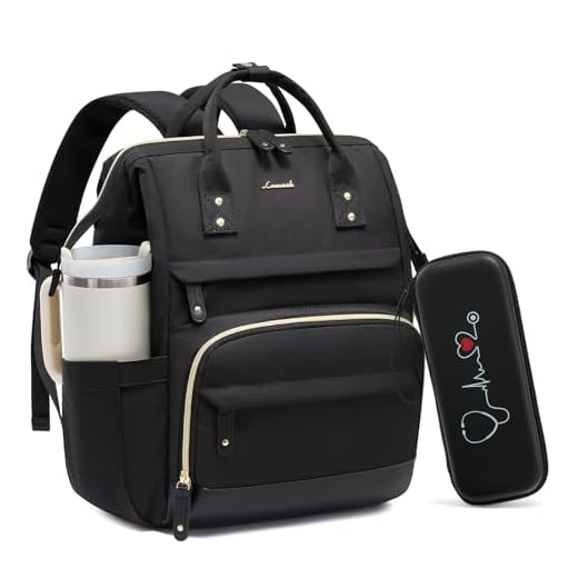 LOVEVOOK Nurse Backpack with Stethoscope Case