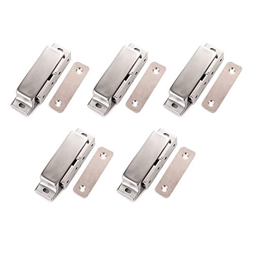 Preisvergleich Produktbild Dzmuero Schrank Magnete, Türmagnet, Schranktür Magnet, Edelstahl Türverschluss, Magnet Schranktür, Tür Magnetverschluss, für Schublade / Balkontür / Küchenschrank (5 Stücke)