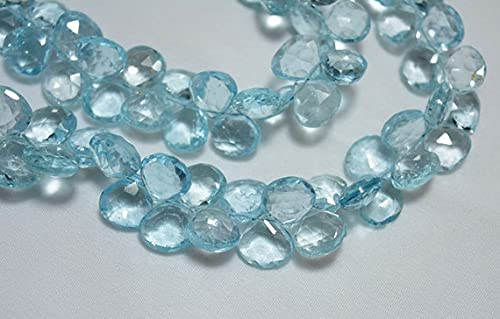 Perles cœur bleu azurite 8-13mm pour sublimer vos bijoux faits main