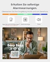 SwitchBot Wlan Wetterstation Funk mit Außensensor, Matter Hygrometer Thermometer Innen, Temperatursensor mit IP65 Außenthermometer und Matter Hub, Kompatibel mit Alexa, Apple Home, Google Home – Ansicht 6