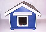 Maison d'extérieur pour chat avec chatière entièrement isolée