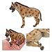 ibasenice 4pcs Hyena Model Toy for Kids Realistic Plastic Hyena Figurine 4.33In Wildlife Animal Cognitive Toy Educational Collectible for Home Desk and Miniature Garden Decor
