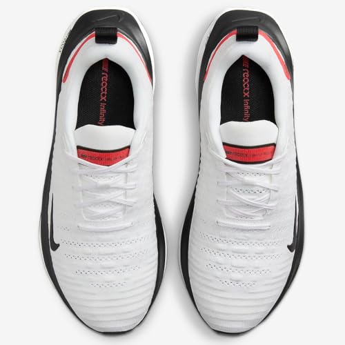 Nike InfinityRN 4 Men's Road Running Shoes (DR2665-100, White/Platinum Tint/Light Crimson/V) Size 92
