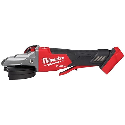 Milwaukee M18 FUEL 18-Volt Lithium-Ion Brushless Cordless 5 in. Flathead Braking Grinder with Paddle Switch No-Lock (Tool-Only)
