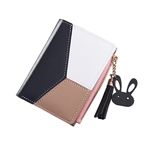 YiYaO Portefeuille en Cuir PU Portefeuille Fille Petit Portefeuille pour Dames Portefeuille Mignon Court Dames Petit Portefeuille Petit Sac à Main Sac à Main Porte-Cartes, Multicolore Cover