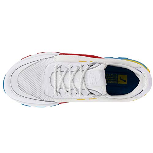PUMA PUMA - Mens Rs-0 Play Shoes, Size: 9.5 D(M) US, Color: Puma White/Hawaiian Ocean/Dandelion