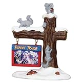 Ski Map Christmas Village Figurine