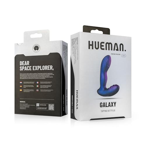 Plug anal vibrant bleu Hueman avec vibrations intenses pour stimuler vos sens