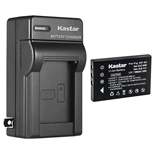 Kastar Battery & AC Charger for Vivitar DVR Cameras