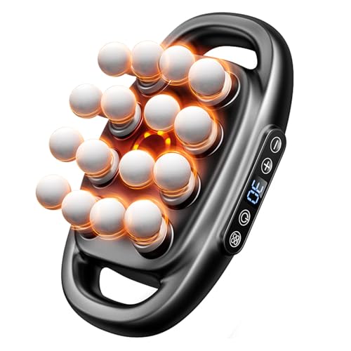 Gzerovir 16-Head Massage Gun Set, Massage Gun Deep Tissue Neck Massager with 16 Heads, for Deep Tissue, Back, Shoulders, Legs, Pain Relief (Gray 16 Heads)