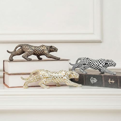 Estatua Decorativa de Leopardo Moderno en Resina miniatura 2