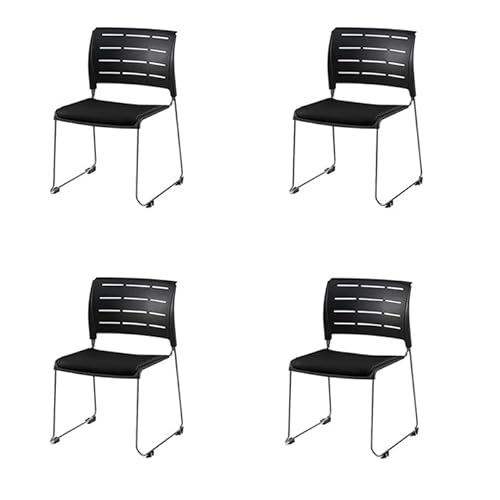 NAIKI �i�C�L �X�^�b�L���O�`�F�A ��c�p�֎q 4�r�Z�b�g �@�l���� �X���A ���p�b�h�t�^�C�v �u���b�N�t���[�� �u���b�N E431F-M1-BK