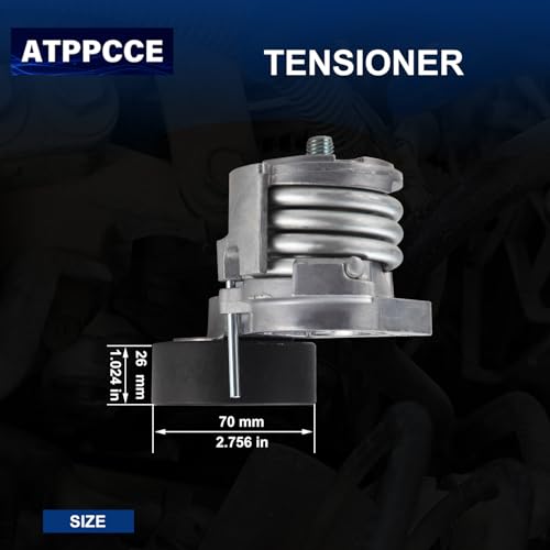 ATPPCCE 39112 Belt Tensioner Assembly With Pulley For 06-13 BMW 128/323/325/328/330/525/528/530/Z4/X3/X5 OE# 11287530314 11288624196 89399 419-365