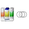 iSpring F7-GAC for Standard 5-Stage Reverse Osmosis RO Systems 1Year Replacement Supply Filter Cartridge Pack Set & Housing O-Ring, 3 1/2", for RCC Series RO System and Countertop Water Filter Housing