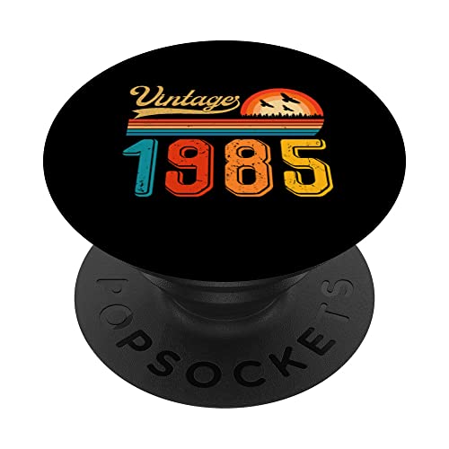 Regalo de 38 cumpleaños para hombres y mujeres, retro, vintage, 1985 PopSockets PopGrip Intercambiable