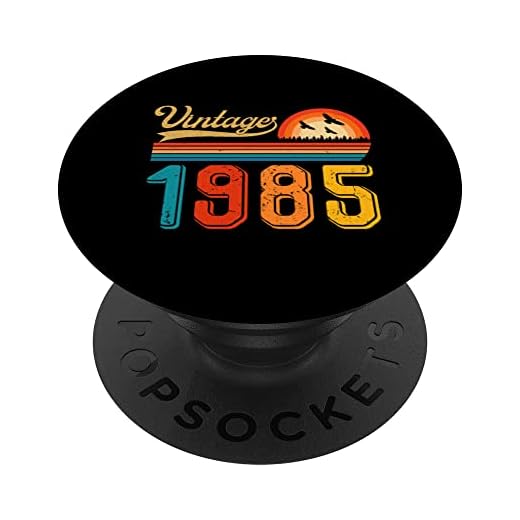 Regalo de 38 cumpleaños para hombres y mujeres, retro, vintage, 1985 PopSockets PopGrip Intercambiable