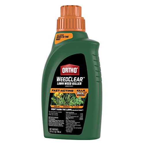 Ortho Weedclear Lawn Weed Killer Concentrate, Fast-Acting Formula Kills Dandelion, Crabgrass & Clover To The Root, 32 Fl. Oz. #TOP7