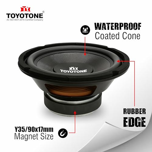 Image of 6.5 inch HI-FI Subwoofer | Waterproof Coated Cone | Copper Coil of 8 Ohms | V3 Long Strokers | Rubber Edge | Y35 90 * 17 MM Magnet (6INCH-60W-IMP-SUBWOOFER-2PKG)