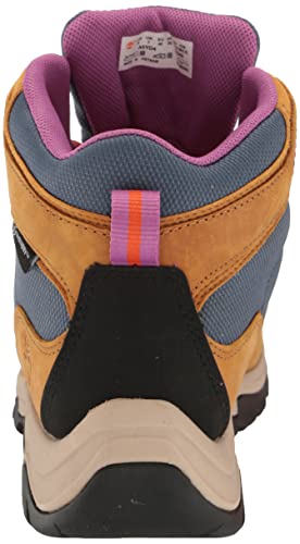Timberland Bota feminina de caminhada impermeável Mt Maddsen de couro médio, Trigo de grão integral,