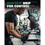 Trideer Workout Gloves for Men, Weight Lifting Gloves with Wrist Wrap Support, Full Palm Protection & Extra Grips for Weightlifting, Exercise, Cross Training, Fitness, Pull-up - Image 4