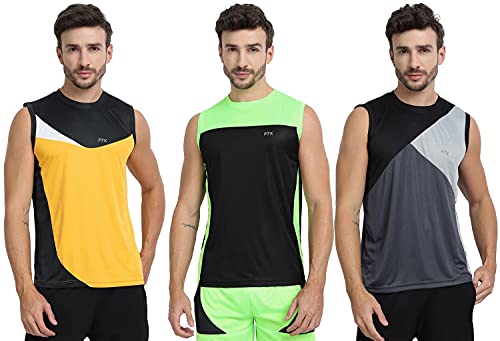 Image of FTX Men's Dri-Fit Round Neck T-Shirt - Black, Gold, Grey (709 6-709 8-709 11)