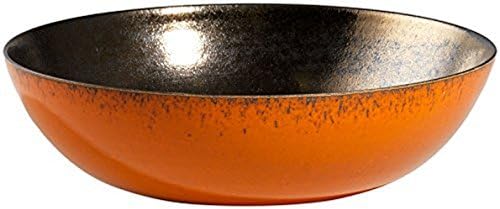 Orange and gold bowl