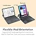 Macally iPad Air 13 Inch Case Keyboard (M3, 2025/M2, 2024) |iPad Pro 12.9 Keyboard Case (5/6th Gen) with Large Trackpad, Multi Angle View Stand Apple Pencil Holder, Backlit, Detachable