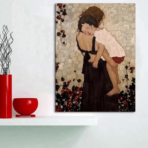 Tableau abstrait vintage pour raviver un mur vide de salon cadre 50x75
