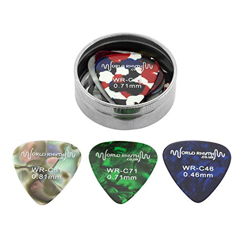 World Rhythm Lot de 12 médiators en étain pour guitare Calibre mixte 0,46 mm, 0,71 mm, 0,81 mm WR-208 - Les Beatles, Paul McCartney, John Lennon, RIngo Starr, George Harrison World Rhythm Lot de 12 médiators en étain pour guitare Calibre mixte 0,46 mm, 0,71 mm, 0,81 mm WR-208 – Image 5