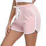 El pantalones cortos de pijamas para mujer se recomienda lavar a mano y lavar a máquina en la bolsa de la colada. Lavar con agua fría y colores similares.