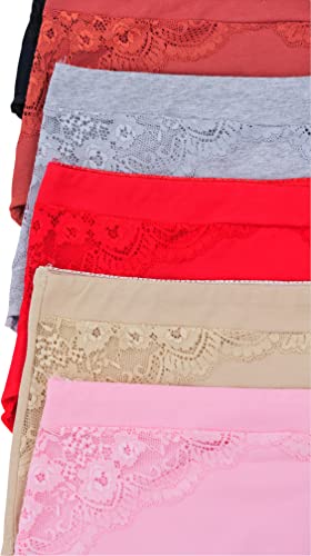 Image of ToBeInStyle Women's Pack of 6 High-Waisted Girdle Brief Tummy Support Everyday Panties