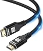 Cable HDMI 2.2 de 1 m/3 pies, 96Gbps, 16K@60Hz, trenzado de instalación limpia | Soporta 8K@240Hz, 4K@480Hz, HDR10+, sincronización de labios, croma 4:4:4, SBTM, QFT, eARC. Para monitor, PC, laptop, TV, PS5/4/3, Xbox. 2