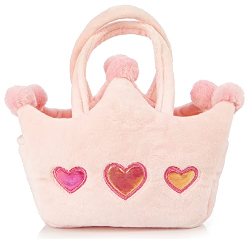 Uni-Toys - Chihuahua weiß, mit Prinzessinentasche - 18 cm (Länge) - Plüsch-Hund - Plüschtier, Kuscheltier