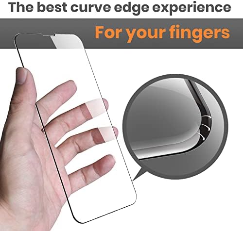 [2 Pack] Full Coverage Screen Protector for iPhone 14 Pro Max (6.7 Inch) - Klearlook 2pcs HD Clear Tempered Glass, [Edge to Edge Coverage] Screen Film Compatible iPhone 14 Pro Max (6.7 inch)