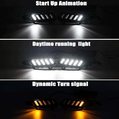 Luces DRL Toyota Tacoma 2016-2022 con intermitentes LED de 12V 3