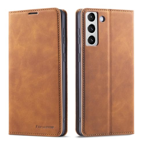 Coque Samsung S26 marron en cuir, protection intégrale pour vos déplacements