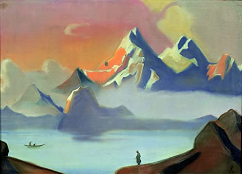 Affiche Tibet Nicolas Roerich grand format 60x90cm pour habiller un grand mur vide