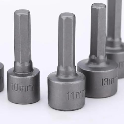 Ruxyoie 9Pcs Set 5Mm-13Mm Hex Nut Driver Socket Sleeve Bits Screwdriver Socket Wrench Repair Tools