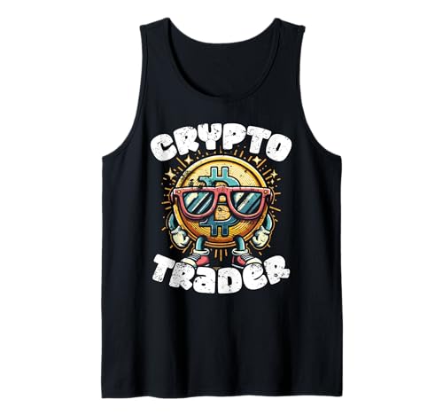 Regalo divertido de criptomonedas BTC Inversor Bitcoin Crypto Trader Camiseta sin Mangas