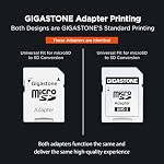 GIGASTONE 128GB Micro SD Carte 2-Pack, A1 V30 4K Enregistrement vidéo, Compatible avec caméra de sécurité, caméra Dash, Drone, 95MB/s MicroSDXC Carte mémoire UHS-I Classe 10, avec 2 SD Adaptateur