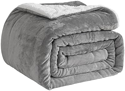 WONGS BEDDING Couverture Douillette 150 X 200 Cm En Sherpa Moelleuse, Couverture De Canapé, Polaire, épaisse Pour Canapé, Double Face, Extra Chaude Et Douce, Verte