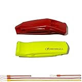 HEIMDALL Emergency Whistle with Lanyard for Safety Boating Camping Hiking Hunting Survival Rescue Signaling (Red, Yellow)