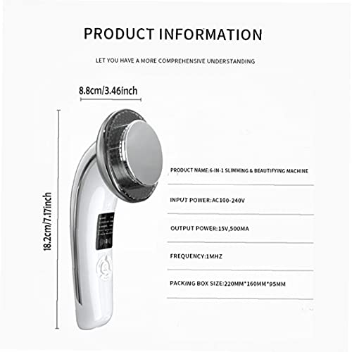 Burn Fat Machine 6 in 1 Afvallen Vermindering Cellulite Massager EMS Body Facial Slimming Aanscherping Device White… - Image 8